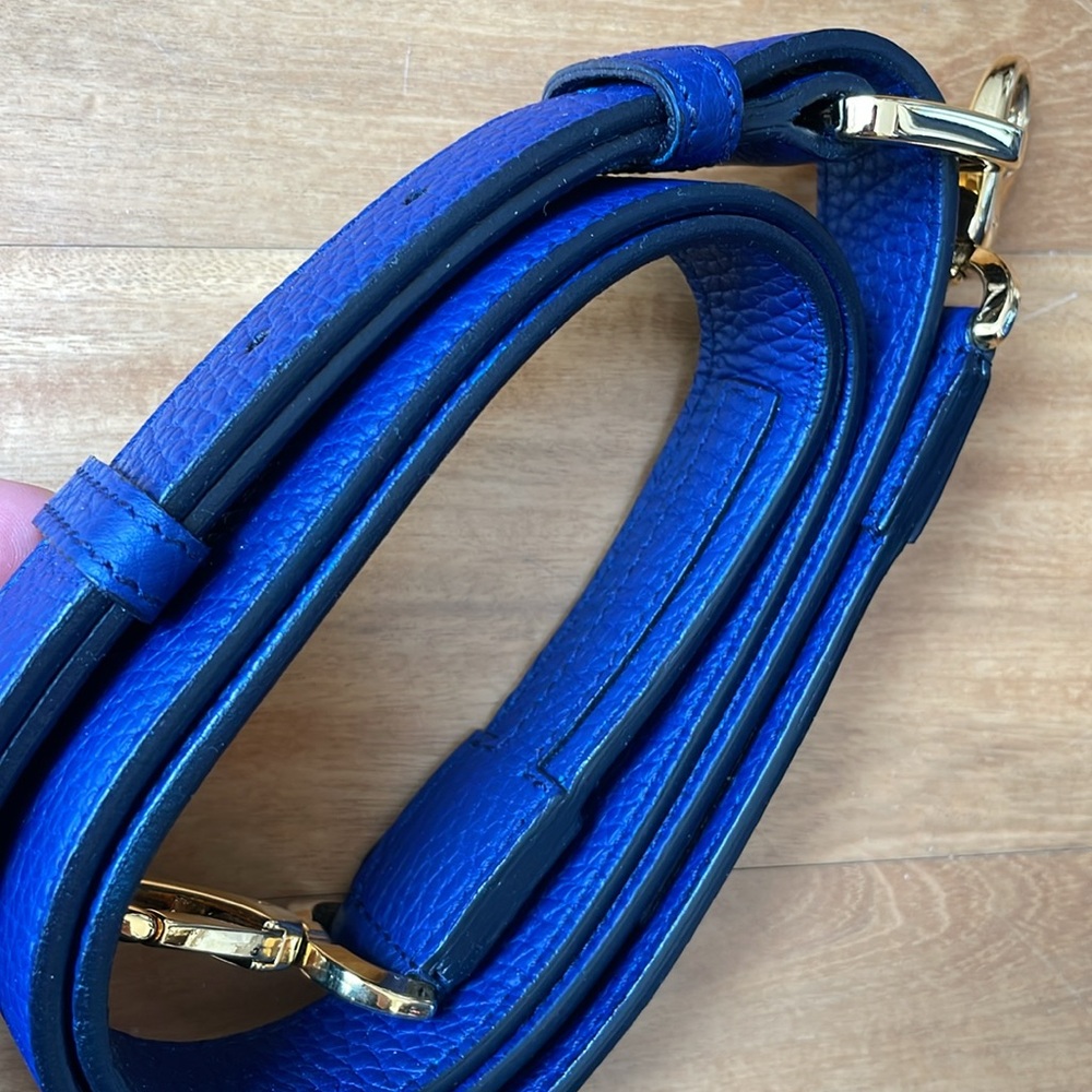 Blue Maiyet Small Satchel travel bag with crossbody strap - Picture 10 of 16